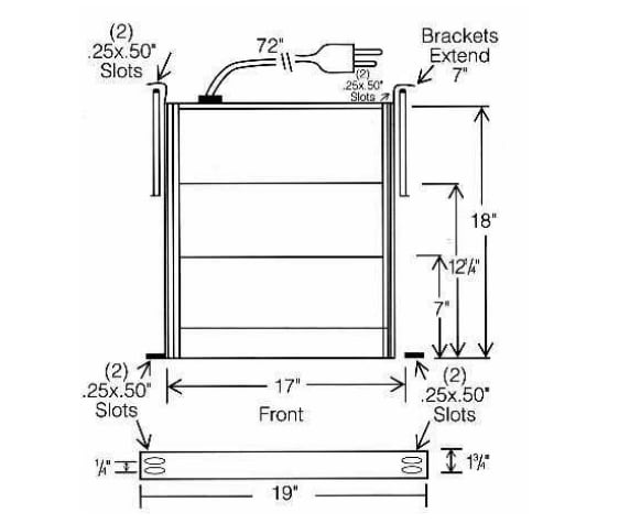 Mechanical Drawing - Orion Fans EC Fan Trays